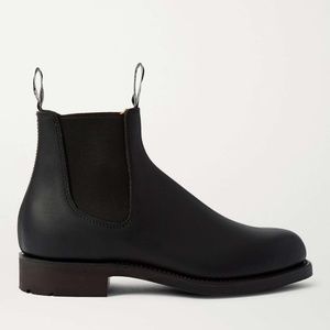 R.M. WILLIAMS Gardener Whole-Cut Leather Chelsea Boots, Black / 6.5 AU, 7.5 US